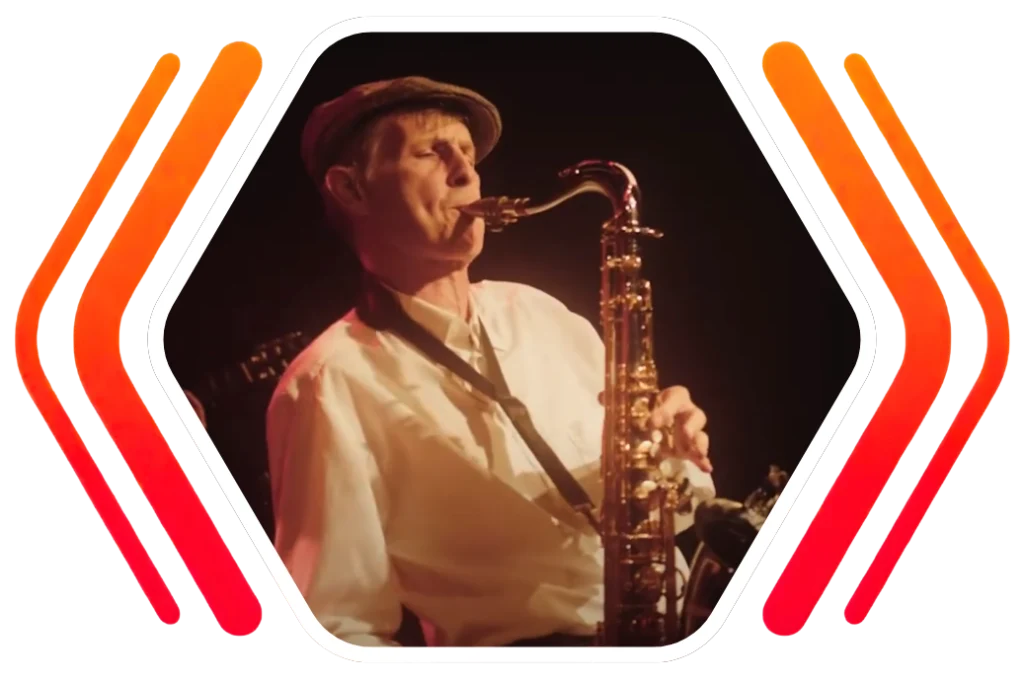 Wolfgang „Wolfi“ Gerrer am Saxofon